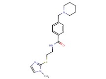 N-{2-[(1-methyl-1H-imidazol-2-yl)thio]ethyl}-4-(1-piperidinylmethyl)benzamide