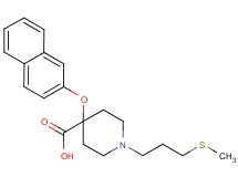 1-[3-(methylthio)propyl]-4-(2-naphthyloxy)-4-piperidinecarboxylic acid