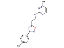 4-methyl-N-{2-[3-(4-methylphenyl)-1,2,4-oxadiazol-5-yl]ethyl}pyrimidin-2-amine