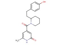 4-({2-[2-(4-hydroxyphenyl)ethyl]piperidin-1-yl}carbonyl)-6-methylpyridin-2(1H)-one