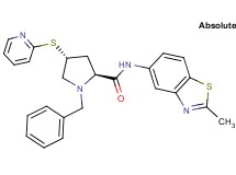 (4R)-1-benzyl-N-(2-methyl-1,3-benzothiazol-5-yl)-4-(2-pyridinylthio)-L-prolinamide