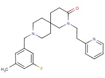 9-(3-fluoro-5-methylbenzyl)-2-(2-pyridin-2-ylethyl)-2,9-diazaspiro[5.5]undecan-3-one