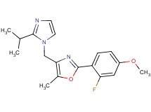2-(2-fluoro-4-methoxyphenyl)-4-[(2-isopropyl-1H-imidazol-1-yl)methyl]-5-methyl-1,3-oxazole