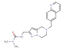 N,N-dimethyl-N'-{[5-(quinolin-6-ylmethyl)-4,5,6,7-tetrahydropyrazolo[1,5-a]pyrazin-2-yl]methyl}urea