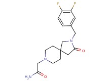2-[2-(3,4-difluorobenzyl)-3-oxo-2,8-diazaspiro[4.5]dec-8-yl]acetamide