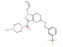 1-allyl-3-[(4-methyl-1-piperazinyl)carbonyl]-N-[3-(trifluoromethyl)benzyl]-4,5,6,7-tetrahydro-1H-indazol-5-amine