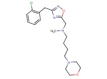 N-{[3-(2-chlorobenzyl)-1,2,4-oxadiazol-5-yl]methyl}-N-methyl-4-(4-morpholinyl)-1-butanamine