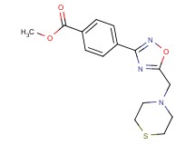 methyl 4-[5-(4-thiomorpholinylmethyl)-1,2,4-oxadiazol-3-yl]benzoate