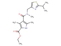 ethyl 4-{[[(2-isopropyl-1,3-thiazol-4-yl)methyl](methyl)amino]carbonyl}-3,5-dimethyl-1H-pyrrole-2-carboxylate