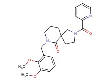7-(2,3-dimethoxybenzyl)-2-(2-pyridinylcarbonyl)-2,7-diazaspiro[4.5]decan-6-one