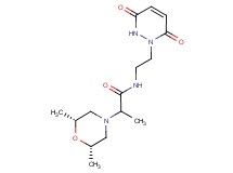 2-[(2R*,6S*)-2,6-dimethylmorpholin-4-yl]-N-[2-(3,6-dioxo-3,6-dihydropyridazin-1(2H)-yl)ethyl]propanamide