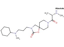 3-{3-[cyclohexyl(methyl)amino]propyl}-8-(N-methyl-L-alanyl)-1-oxa-3,8-diazaspiro[4.5]decan-2-one dihydrochloride