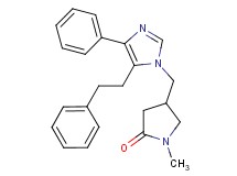 1-methyl-4-{[4-phenyl-5-(2-phenylethyl)-1H-imidazol-1-yl]methyl}pyrrolidin-2-one