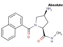 (2S,4S)-4-amino-N-methyl-1-(1-naphthoyl)pyrrolidine-2-carboxamide