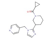4-({2-[1-(cyclopropylcarbonyl)piperidin-3-yl]-1H-imidazol-1-yl}methyl)pyridine