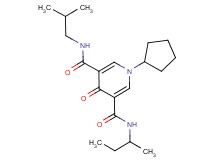 N-(sec-butyl)-1-cyclopentyl-N'-isobutyl-4-oxo-1,4-dihydro-3,5-pyridinedicarboxamide