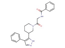 N-{2-oxo-2-[3-(4-phenyl-1H-pyrazol-5-yl)piperidin-1-yl]ethyl}benzamide
