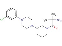 (2-{3-[4-(3-chlorophenyl)-1-piperazinyl]-1-piperidinyl}-1,1-dimethyl-2-oxoethyl)amine dihydrochloride