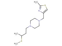 1-[(2-methyl-1,3-thiazol-4-yl)methyl]-4-[3-(methylthio)butyl]piperazine