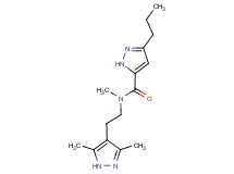 N-[2-(3,5-dimethyl-1H-pyrazol-4-yl)ethyl]-N-methyl-3-propyl-1H-pyrazole-5-carboxamide