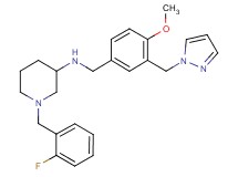 1-(2-fluorobenzyl)-N-[4-methoxy-3-(1H-pyrazol-1-ylmethyl)benzyl]-3-piperidinamine