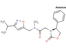 N-[(3-isopropylisoxazol-5-yl)methyl]-N-methyl-2-[(4S)-2-oxo-4-phenyl-1,3-oxazolidin-3-yl]acetamide