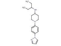 N-(1-ethylpropyl)-1-[4-(1H-pyrazol-1-yl)phenyl]piperidin-4-amine