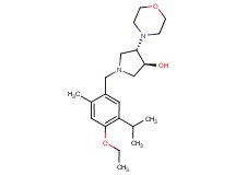 (3S*,4S*)-1-(4-ethoxy-5-isopropyl-2-methylbenzyl)-4-morpholin-4-ylpyrrolidin-3-ol