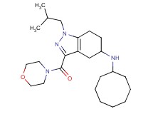N-cyclooctyl-1-isobutyl-3-(4-morpholinylcarbonyl)-4,5,6,7-tetrahydro-1H-indazol-5-amine