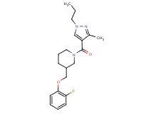 3-[(2-fluorophenoxy)methyl]-1-[(3-methyl-1-propyl-1H-pyrazol-4-yl)carbonyl]piperidine