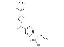 3-ethyl-6-[(3-pyridin-2-ylazetidin-1-yl)carbonyl]-3H-imidazo[4,5-b]pyridin-2-amine