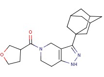 3-(1-adamantyl)-5-(tetrahydrofuran-3-ylcarbonyl)-4,5,6,7-tetrahydro-1H-pyrazolo[4,3-c]pyridine