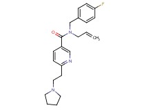 N-allyl-N-(4-fluorobenzyl)-6-(2-pyrrolidin-1-ylethyl)nicotinamide