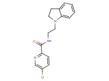 5-chloro-N-[2-(2,3-dihydro-1H-indol-1-yl)ethyl]pyridine-2-carboxamide