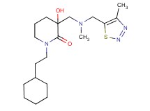 1-(2-cyclohexylethyl)-3-hydroxy-3-({methyl[(4-methyl-1,2,3-thiadiazol-5-yl)methyl]amino}methyl)piperidin-2-one
