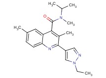 2-(1-ethyl-1H-pyrazol-4-yl)-N-isopropyl-N,3,6-trimethylquinoline-4-carboxamide