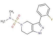 3-(2-fluorophenyl)-N,N-dimethyl-1,4,6,7-tetrahydro-5H-pyrazolo[4,3-c]pyridine-5-sulfonamide