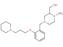 {1-methyl-4-[2-(3-piperidin-1-ylpropoxy)benzyl]piperazin-2-yl}methanol