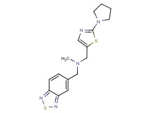 (2,1,3-benzothiadiazol-5-ylmethyl)methyl[(2-pyrrolidin-1-yl-1,3-thiazol-5-yl)methyl]amine