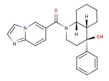 (4S*,4aS*,8aR*)-1-(imidazo[1,2-a]pyridin-6-ylcarbonyl)-4-phenyldecahydroquinolin-4-ol