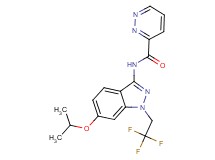 N-[6-isopropoxy-1-(2,2,2-trifluoroethyl)-1H-indazol-3-yl]pyridazine-3-carboxamide