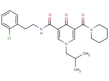 N-[2-(2-chlorophenyl)ethyl]-1-isobutyl-4-oxo-5-(1-piperidinylcarbonyl)-1,4-dihydro-3-pyridinecarboxamide