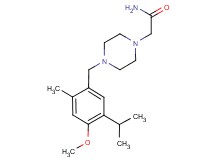 2-[4-(5-isopropyl-4-methoxy-2-methylbenzyl)piperazin-1-yl]acetamide