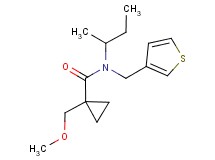 N-(sec-butyl)-1-(methoxymethyl)-N-(3-thienylmethyl)cyclopropanecarboxamide