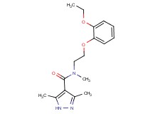 N-[2-(2-ethoxyphenoxy)ethyl]-N,3,5-trimethyl-1H-pyrazole-4-carboxamide