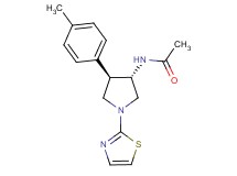 N-[(3S*,4R*)-4-(4-methylphenyl)-1-(1,3-thiazol-2-yl)-3-pyrrolidinyl]acetamide
