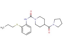 N-[2-(propylthio)phenyl]-4-(pyrrolidin-1-ylcarbonyl)piperidine-1-carboxamide