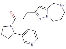 2-{3-oxo-3-[2-(3-pyridinyl)-1-pyrrolidinyl]propyl}-5,6,7,8-tetrahydro-4H-pyrazolo[1,5-a][1,4]diazepine dihydrochloride
