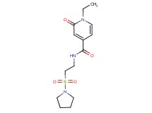 1-ethyl-2-oxo-N-[2-(pyrrolidin-1-ylsulfonyl)ethyl]-1,2-dihydropyridine-4-carboxamide