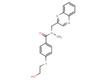 4-[(2-hydroxyethyl)thio]-N-methyl-N-(quinoxalin-2-ylmethyl)benzamide